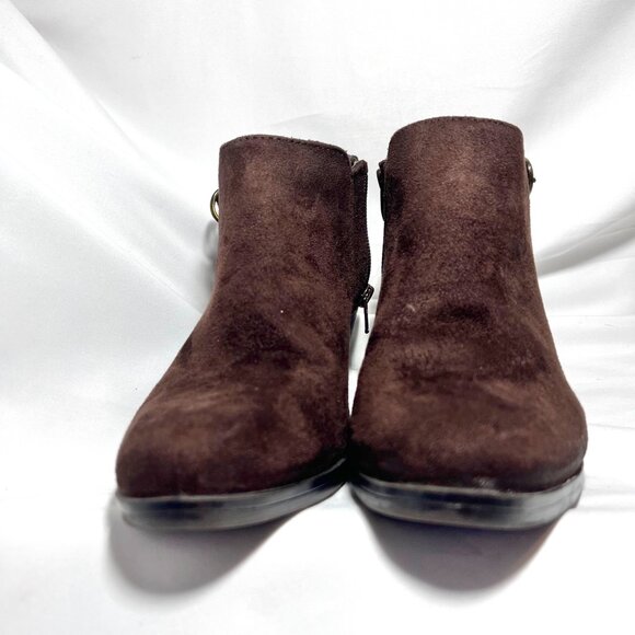 Life Sride Soft System-Women's Brown Cowgirl/Western Ankle Boots-Size 8 1/2-Com - Picture 8 of 16